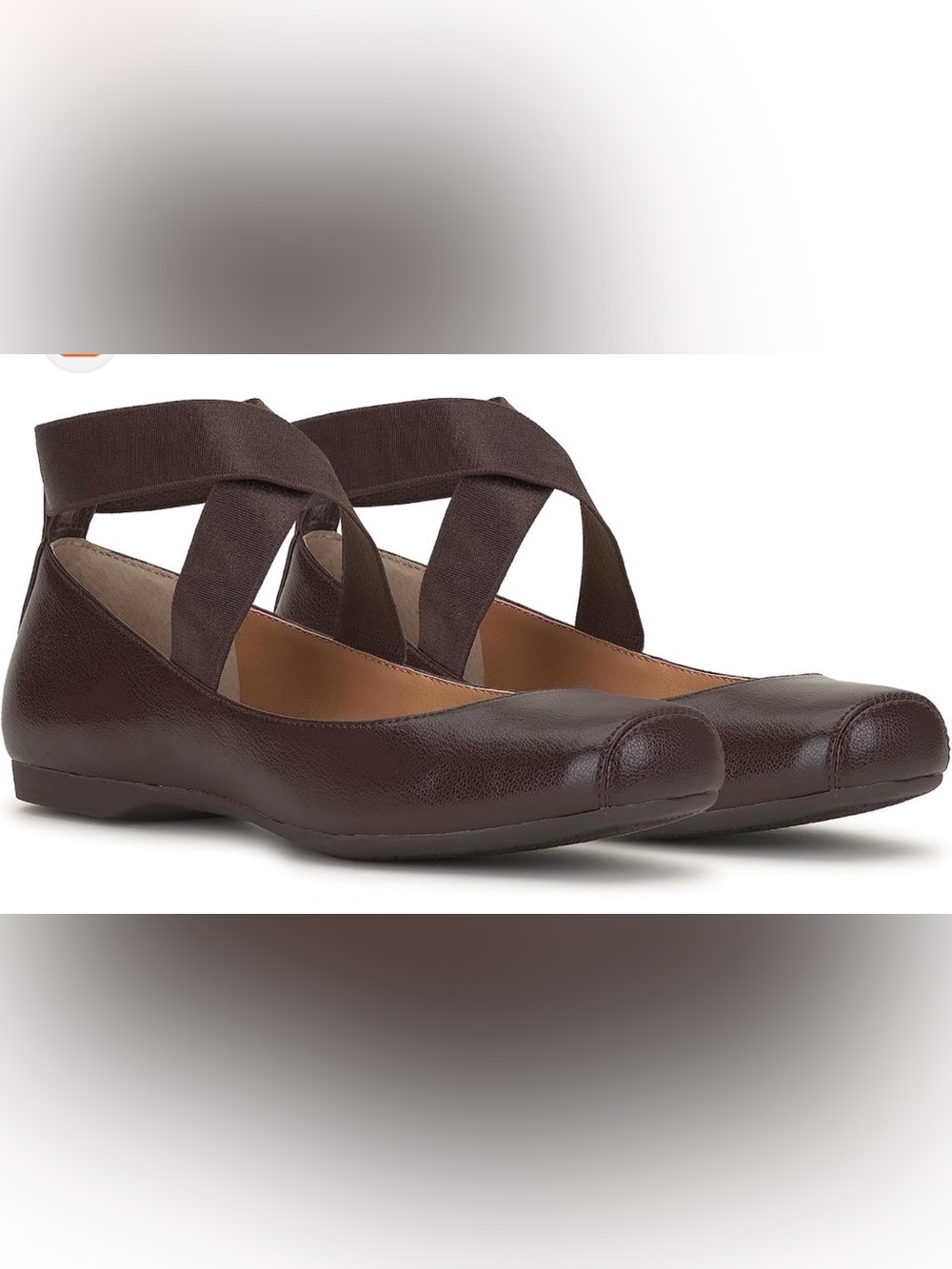 NEW Jessica Simpson Mandalaye Ballet Flats in Chocolate Brown Size 8.5